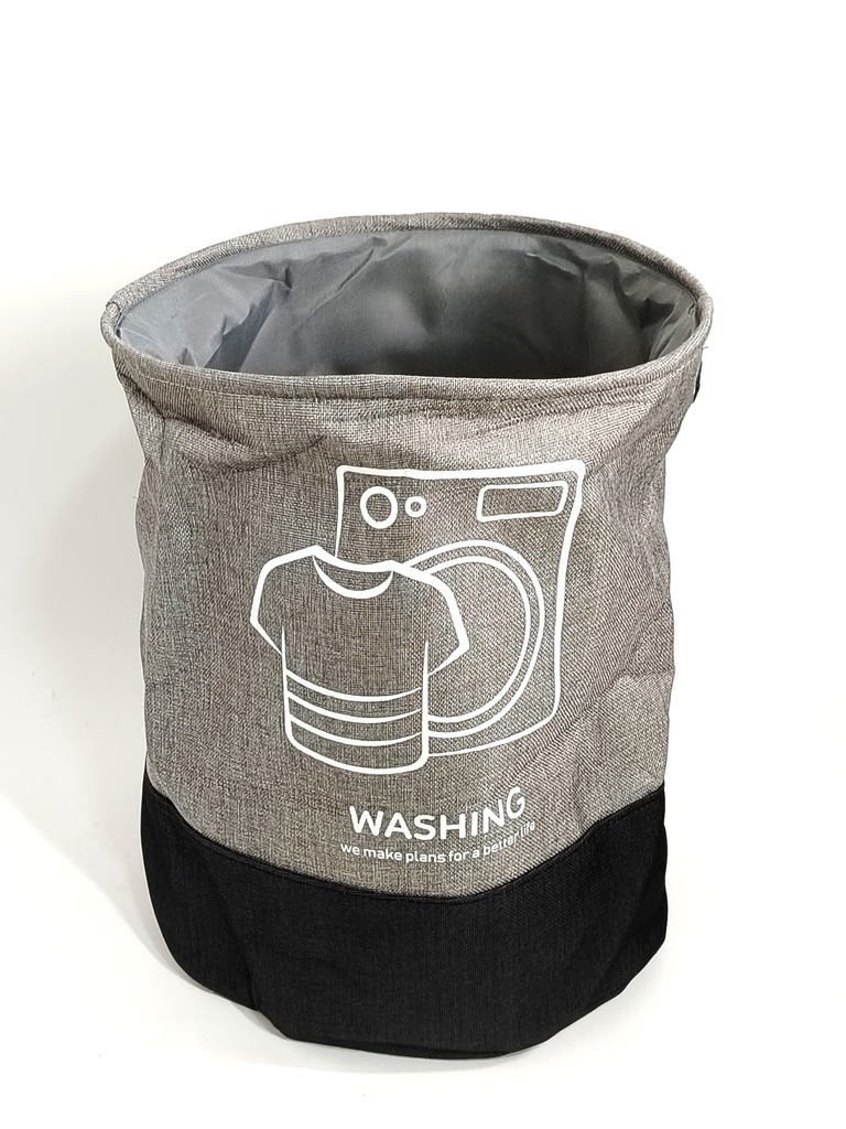Bac à linge 50*40 cm mix couleur blanc - gris