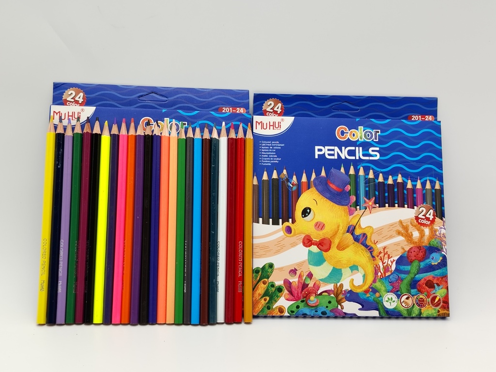 24 crayons de couleurs
