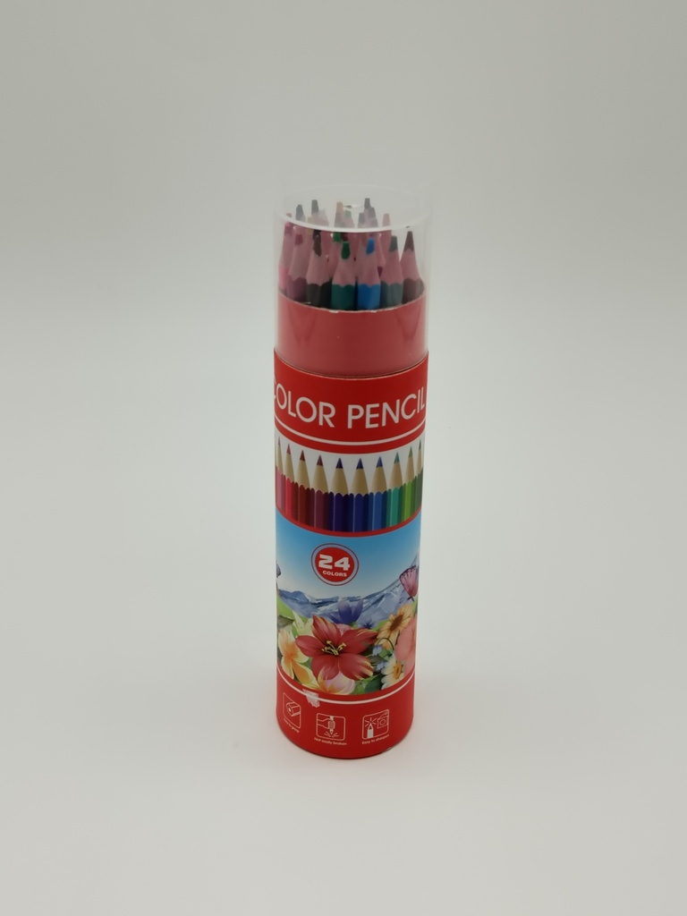 24 crayons de couleurs