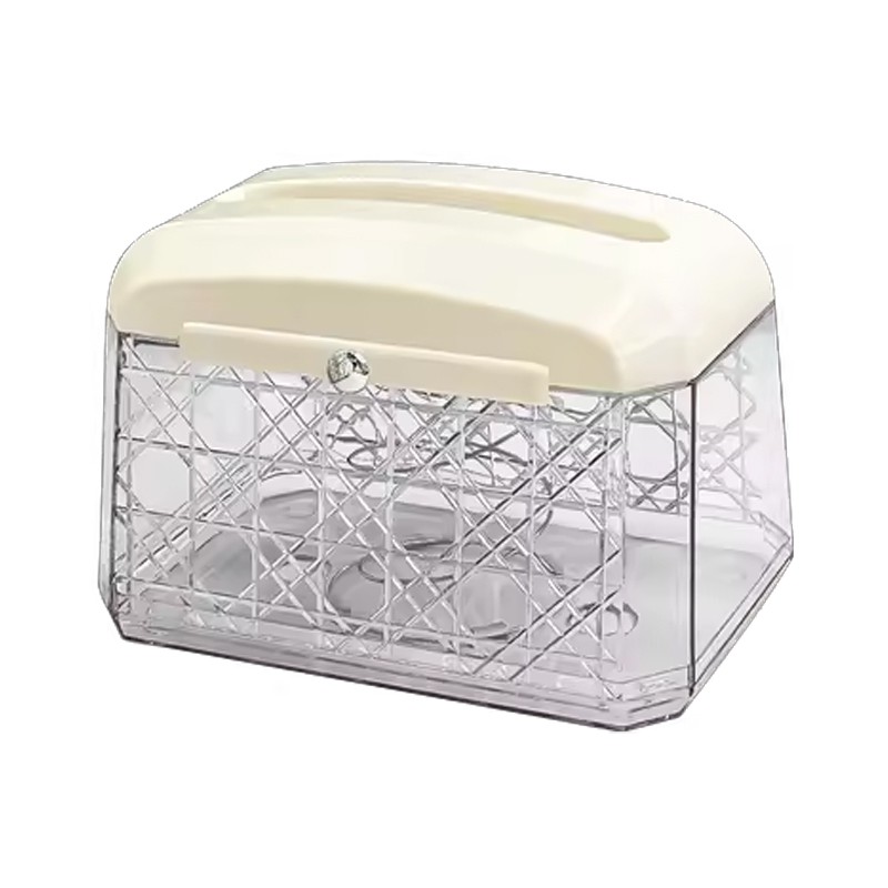 Boite à mouchoir plastique 20*11/14cm transparent