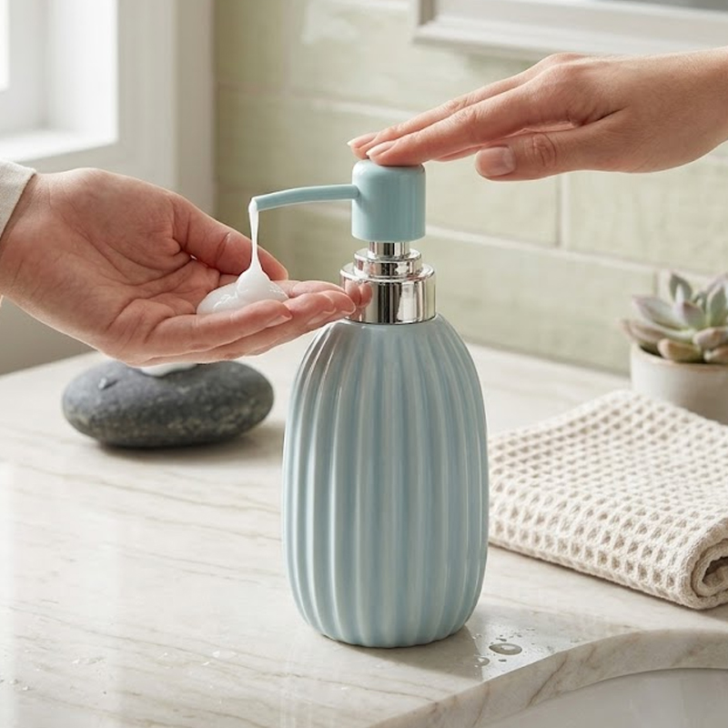Distributeur savon en céramique