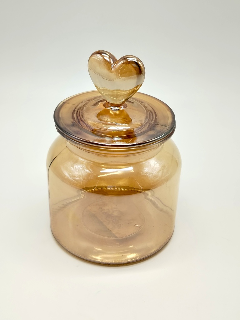 Bocal en verre or 650 ML