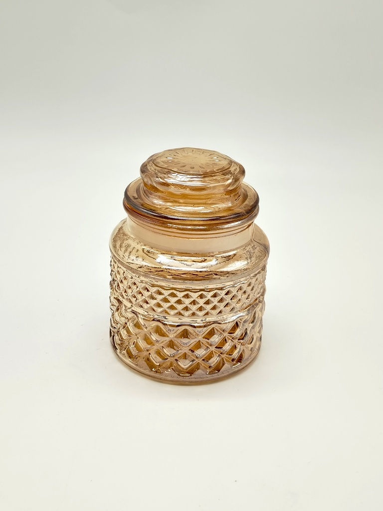 Bocal en verre or 600 ML