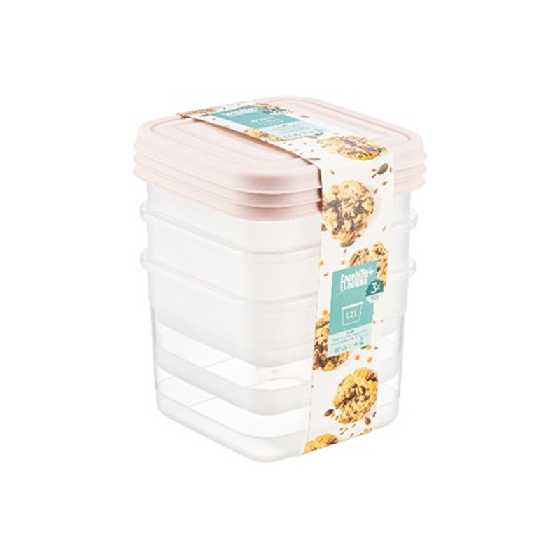 SET 3 BOITES ALIMENTAIRES 1200 ML