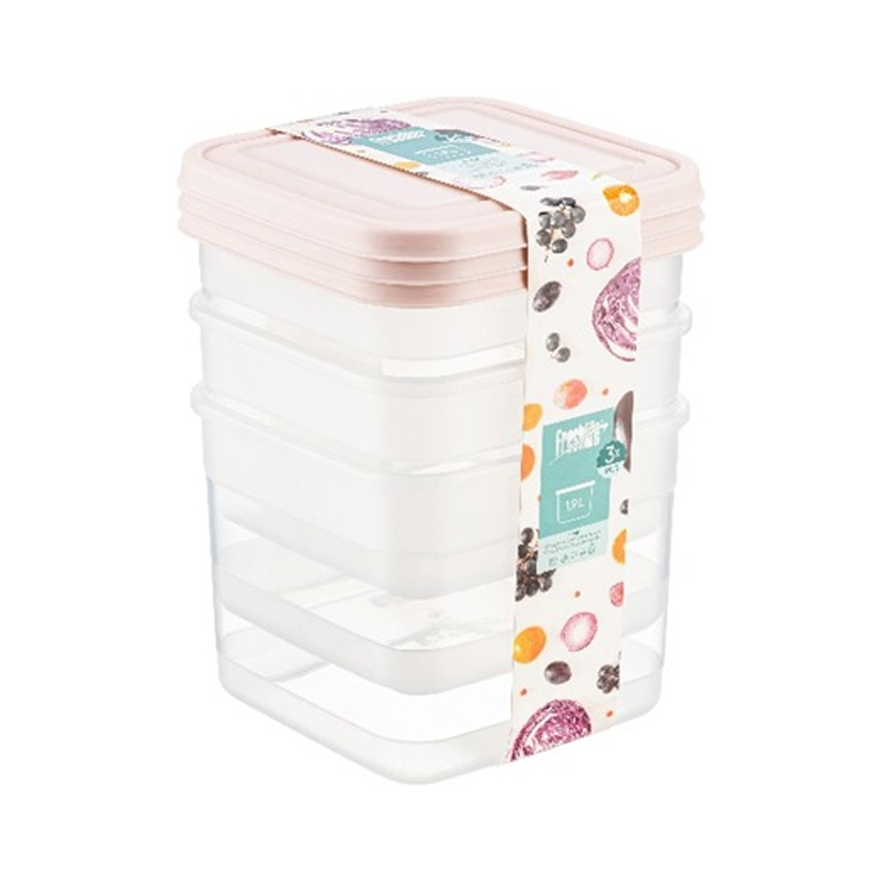 SET 3 BOITES ALIMENTAIRES 1900 ML