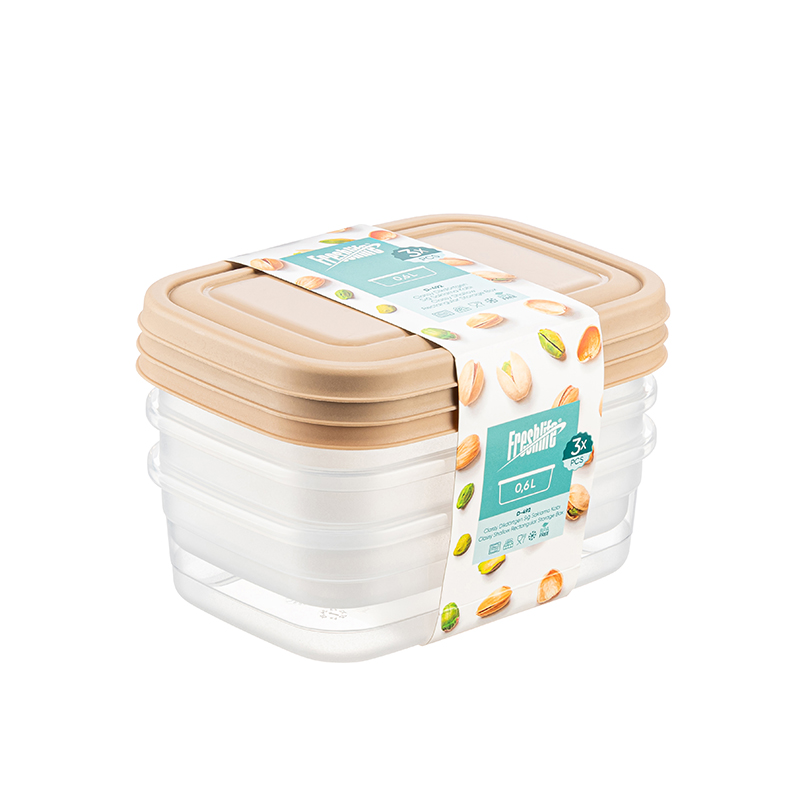 SET 3 BOITES ALIMENTAIRES 600 ML