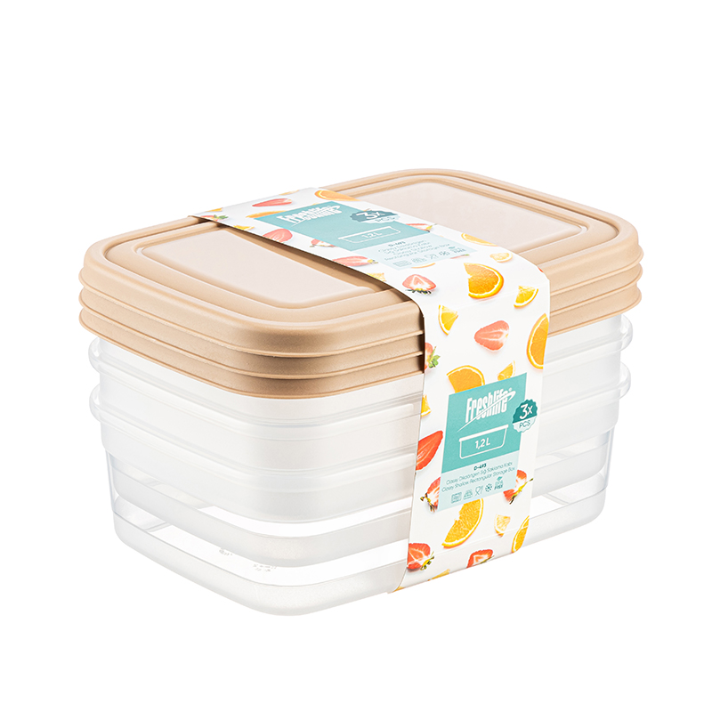 SET 3 BOITES ALIMENTAIRES 1200 ML
