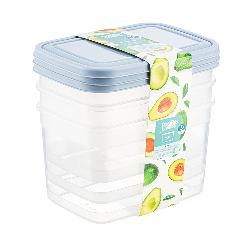 SET 3 BOITES ALIMENTAIRES 2300 ML