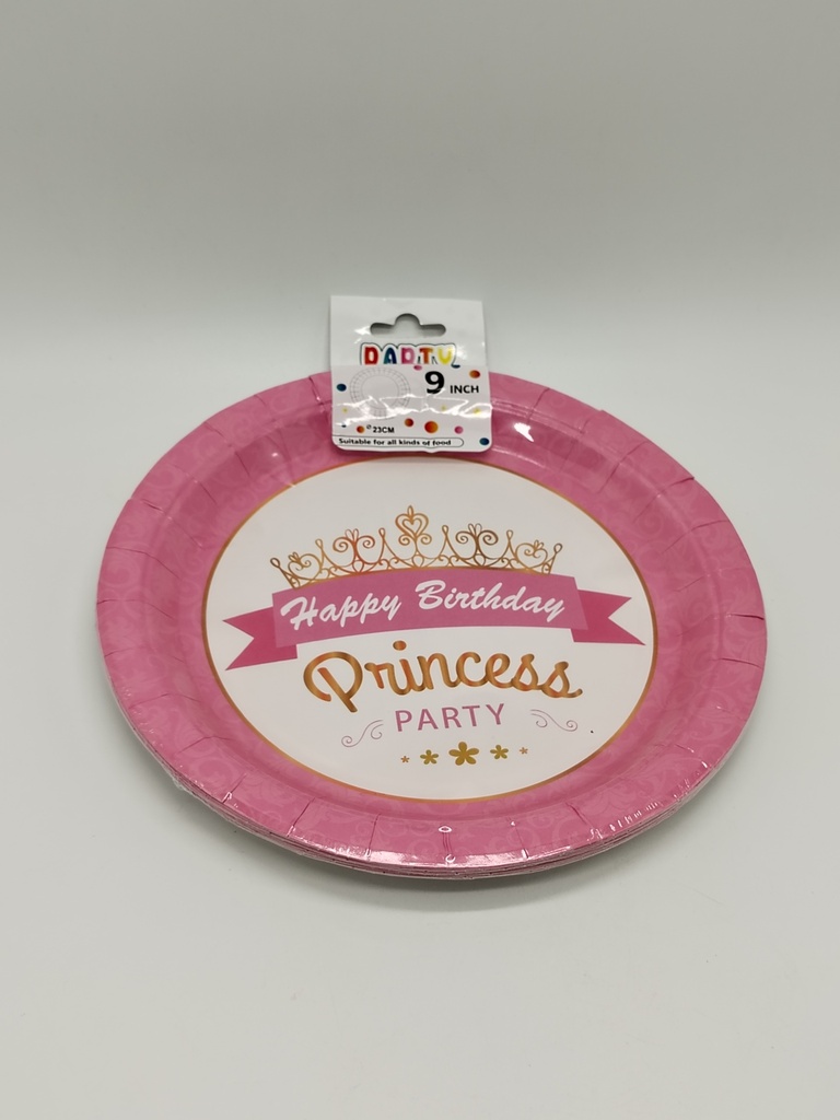 Set 10 assiettes cartonnées 23 cm