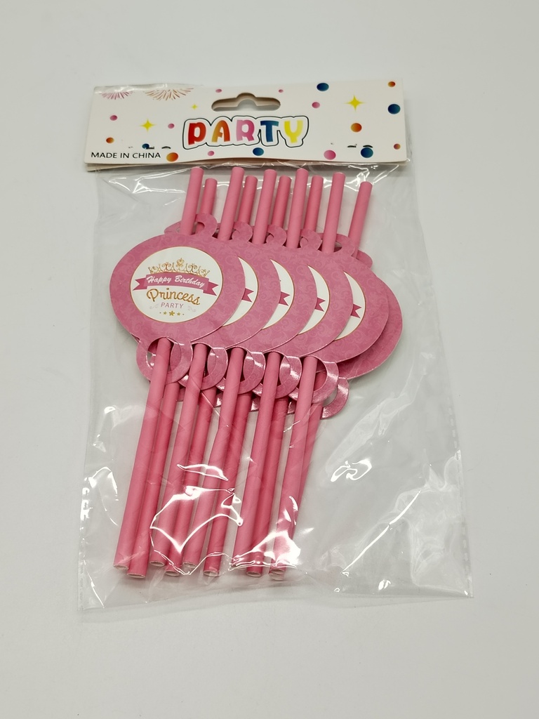 Set 10 pailles en papier