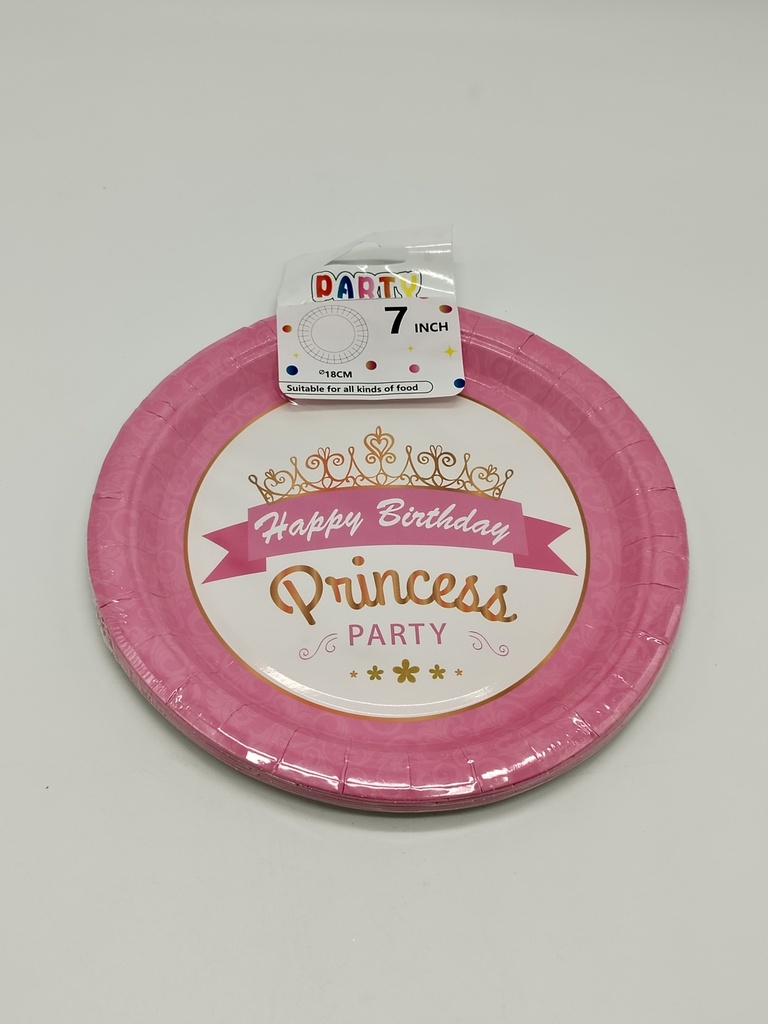 Set 10 assiettes cartonnées dessert