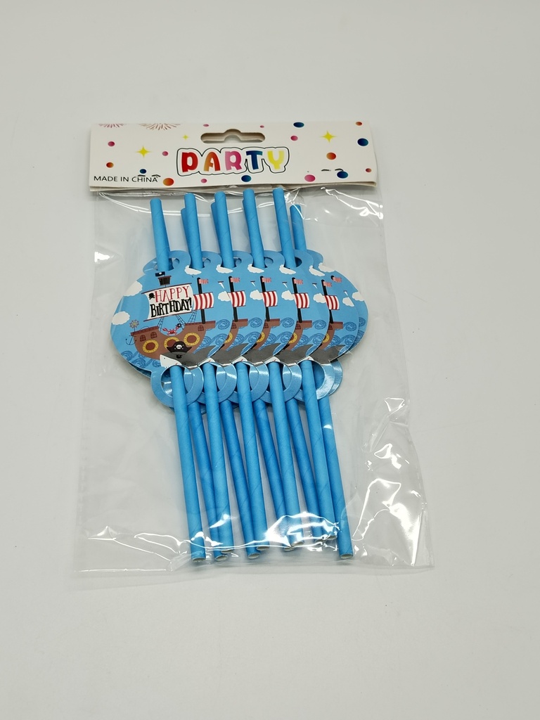 Set 10 pailles en papier