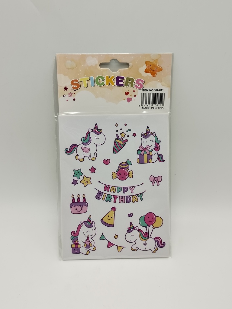Set Stickers enfant 10 pages designs mix