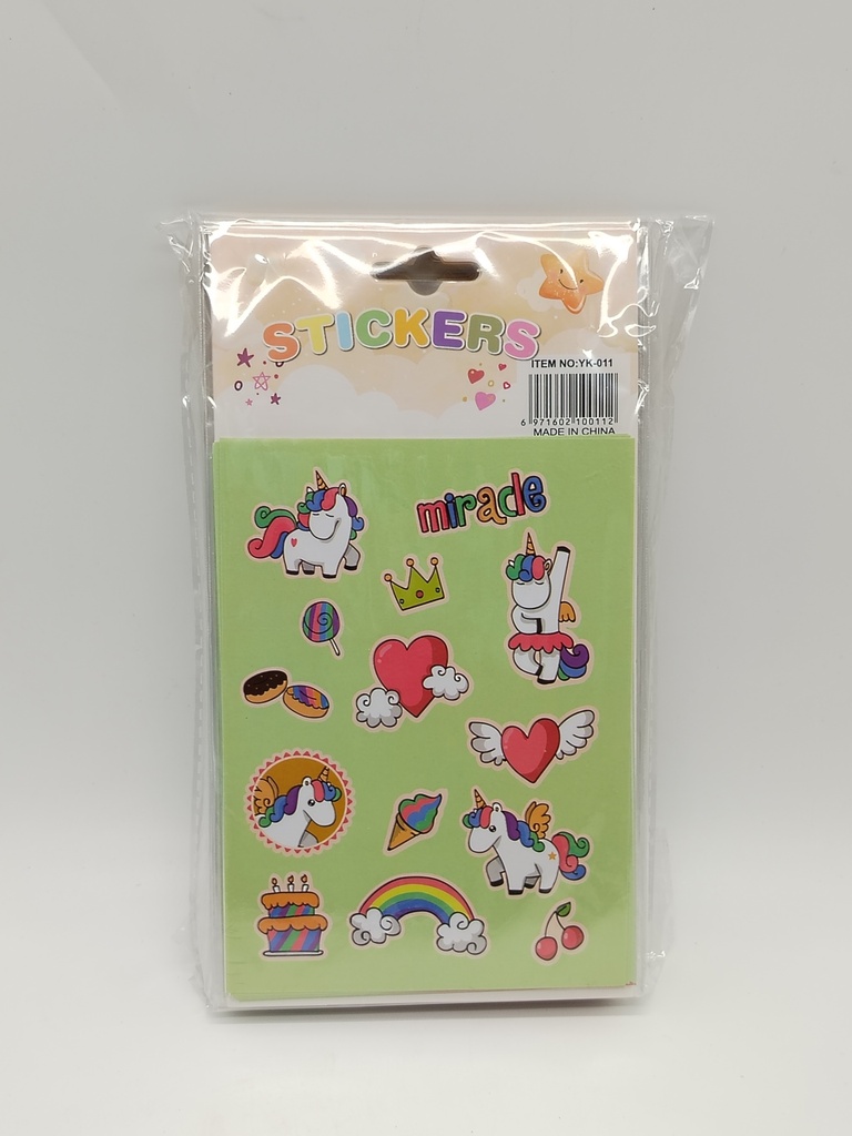 Set Stickers enfant 10 pages designs mix