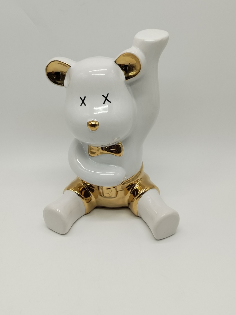 VASE EN CERAMIQUE 28*13 CM couleur: BLANC 