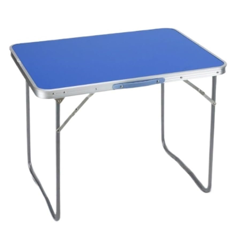 Table de camping 80x60x70 cm bleu