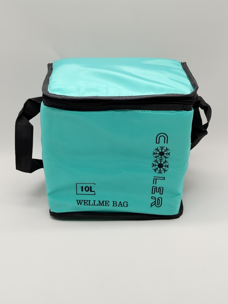 Sac isothere 10 Litres couleur gris / vert mix