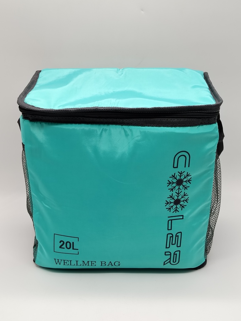 Sac isothere 20 Litres couleur gris / vert mix