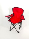 Chaise de camping 34x52/60 cm couleur mix noir-bleu-rouge
