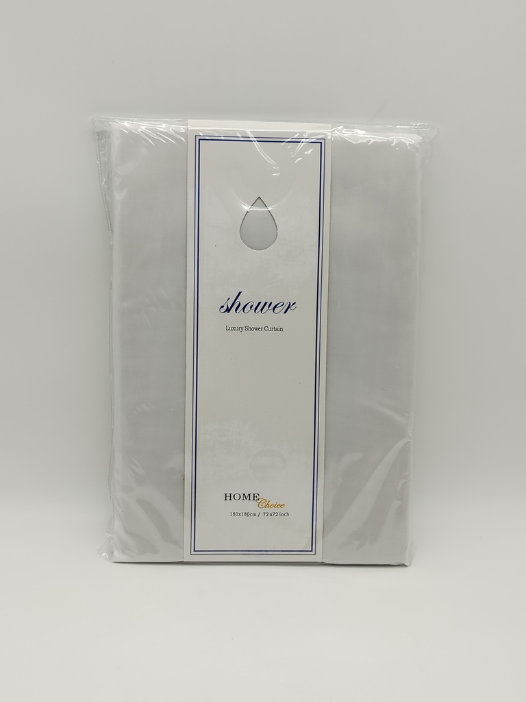 Rideau de douche 180x180 cm Blanc