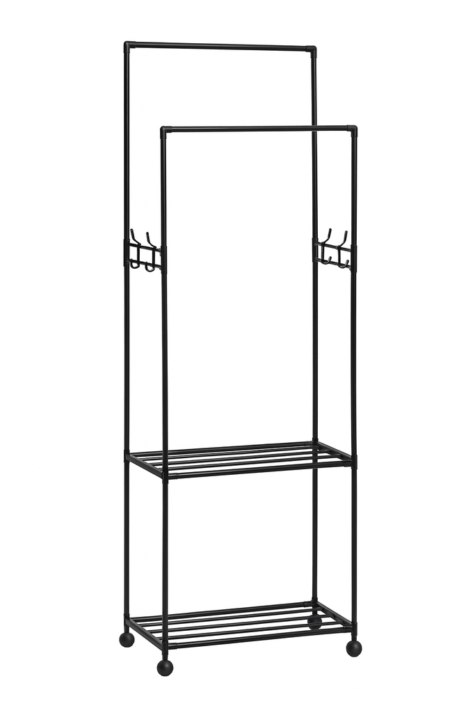 RANGE CHAUSSURE ET PORTE MANTEAU 170X60X32 CM 