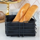 PANIER A PAIN METAL 21X11 CM NOIR