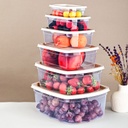 SET 6 BOITES CONSERVATION ALIMENTAIRE 250 / 500 / 750 / 1250 /  2000 / 3000 ML 