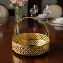 PANIER DECO METAL 20 CM MODELE OR