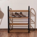 RANGE CHAUSSURES 4 NIVEAUX BOIS 52X19X65 CM