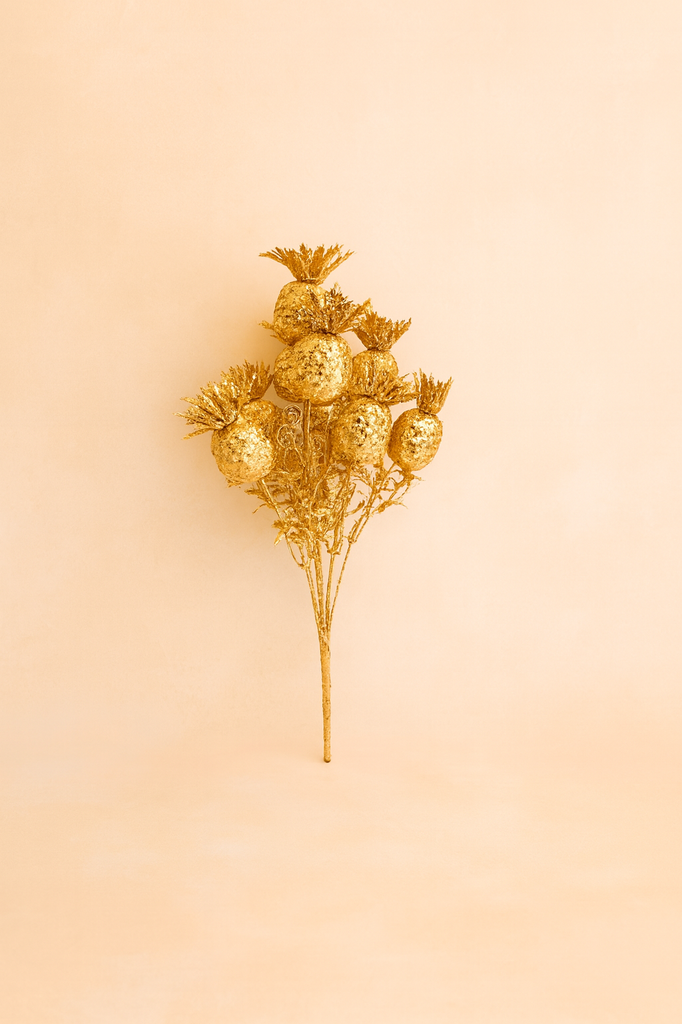 Fleur artificielle dorée 40x22 cm
