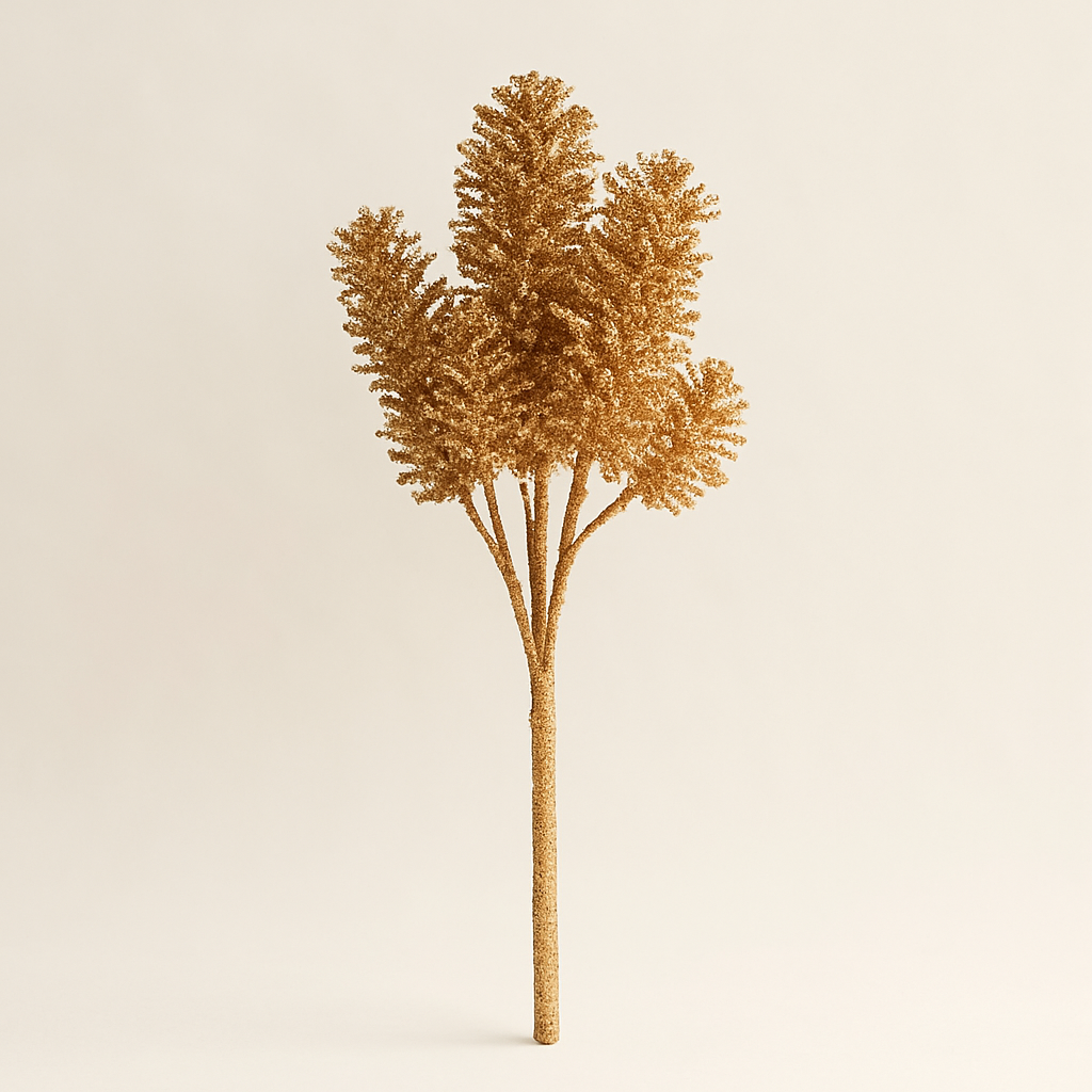 Fleur artificielle dorée 27x12 cm