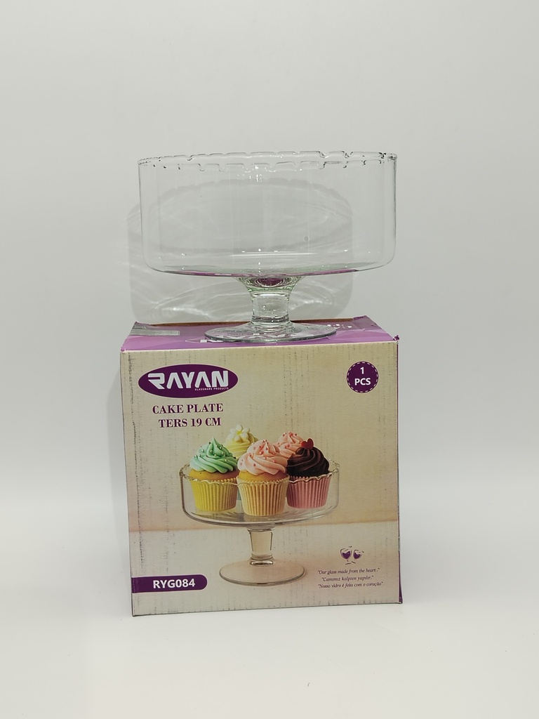 BONBONNIERE AVEC PIED VERRE 19 CM