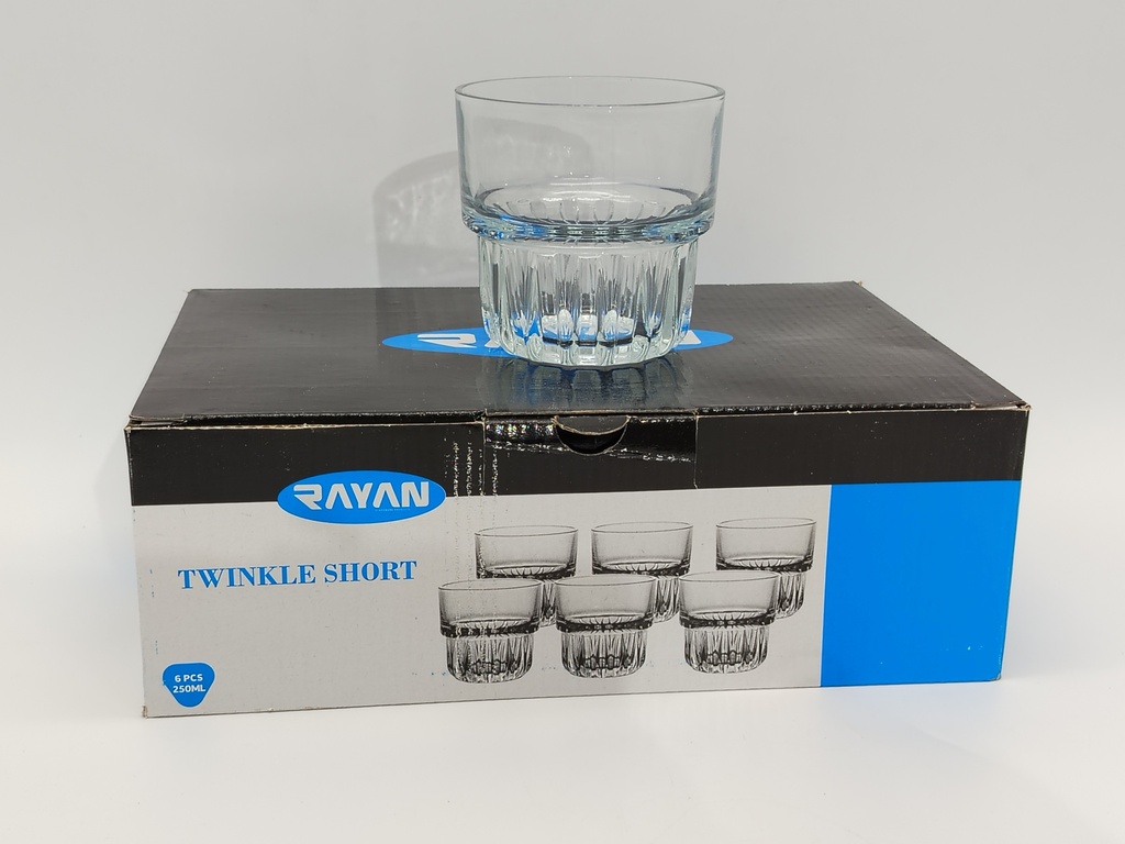 SET 6 VERRES 250 ML