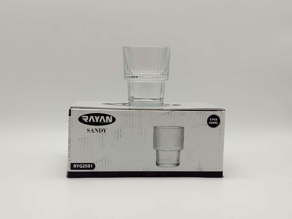 SET 6 VERRES 230 ML