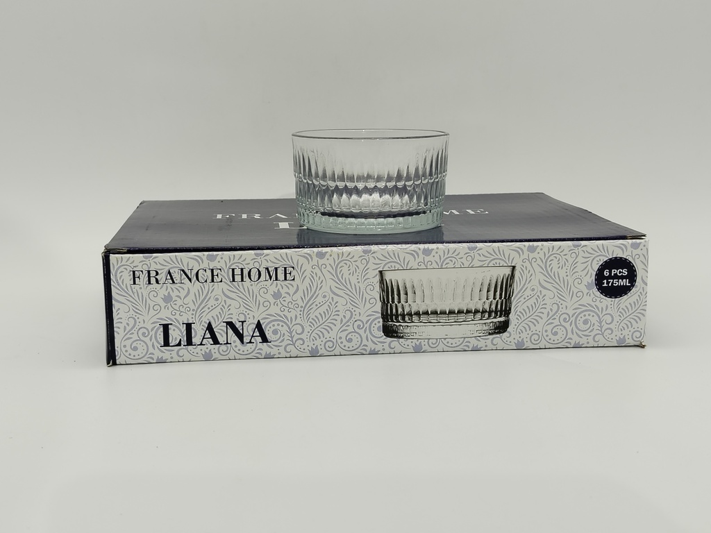 SET 6 MINI BOLS EN VERRE 175 ML