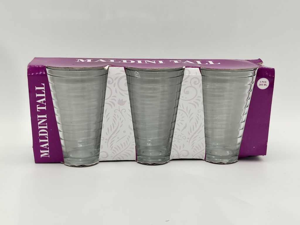 SET 3 VERRES 245 ML