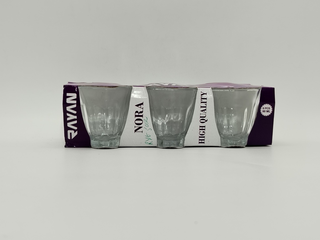 SET 6 VERRES 90 ML