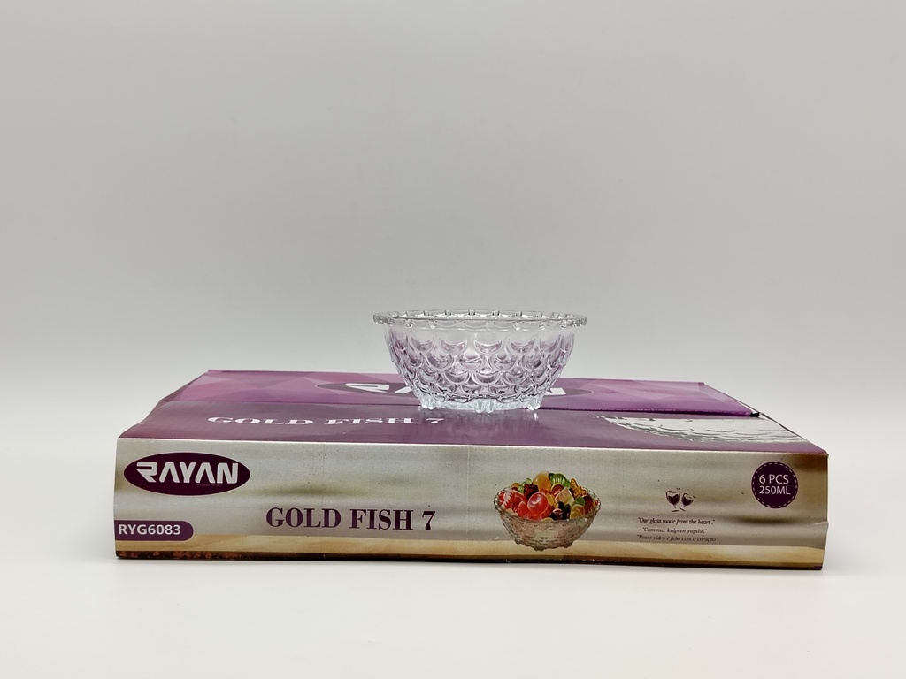 SET 6 MINI BOLS EN VERRE 250 ML