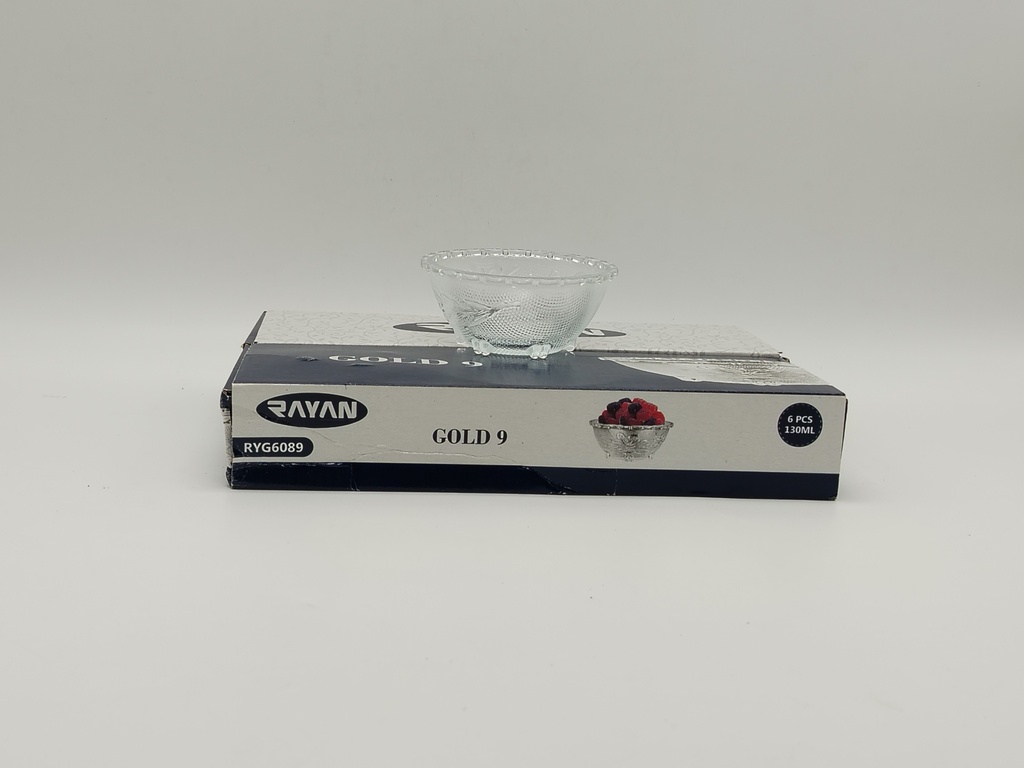 SET 6 MINI BOLS EN VERRE 130 ML