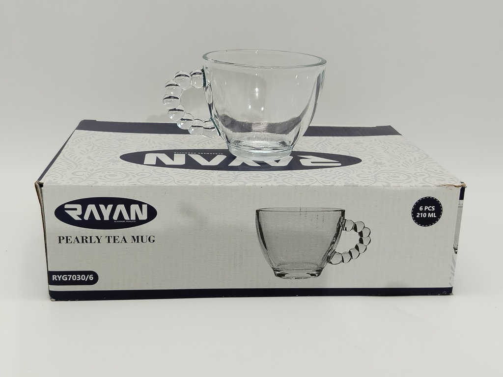 SET 6 TASSES EN VERRE 210 ML