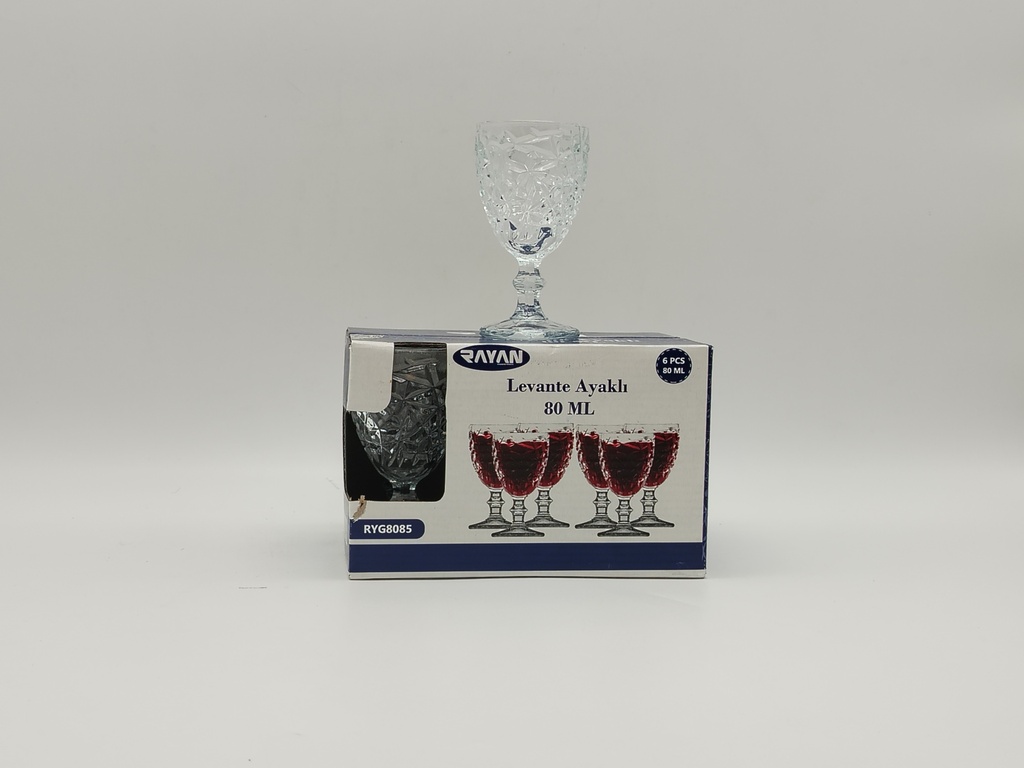 SET 6 VERRES COUPE 80 ML