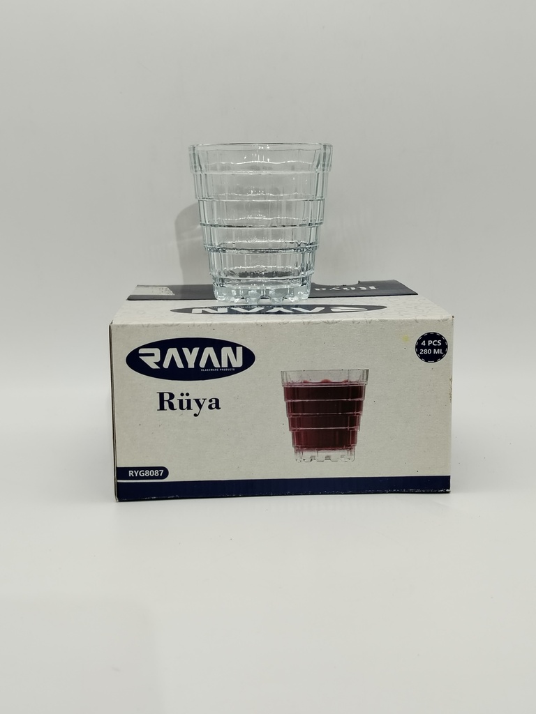 SET 4 VERRES 280 ML