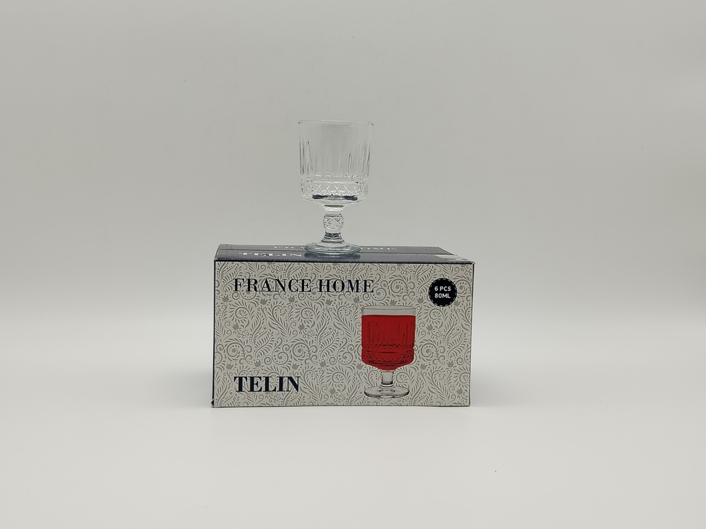 SET 6 VERRES COUPE 80 ML