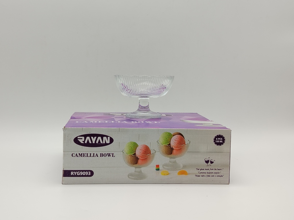 SET 6 COUPE GLACES EN VERRE 150 ML