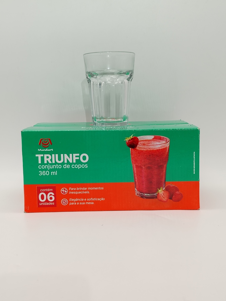 SET 6 VERRES 360 ML