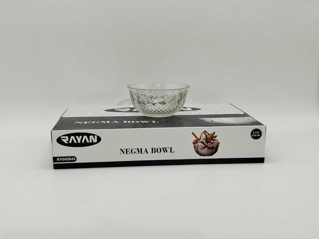 SET 6 MINI BOLS EN VERRE 250 ML
