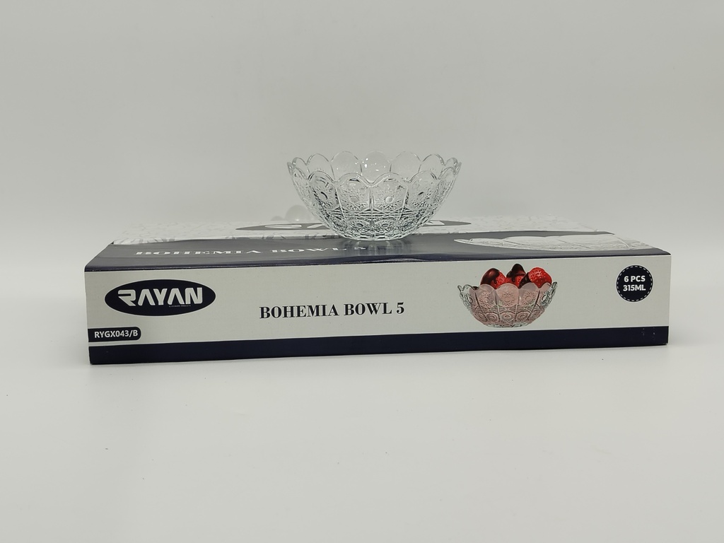 SET 6 MINI BOLS EN VERRE 315 ML