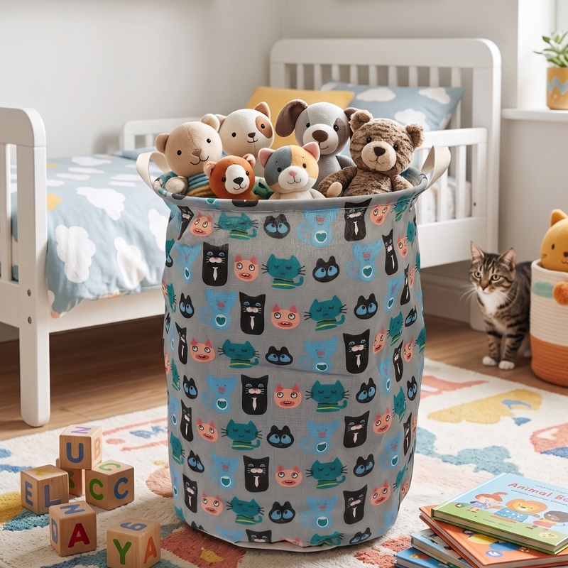 BAC A LINGE 45X25 CM COULEURS MIX