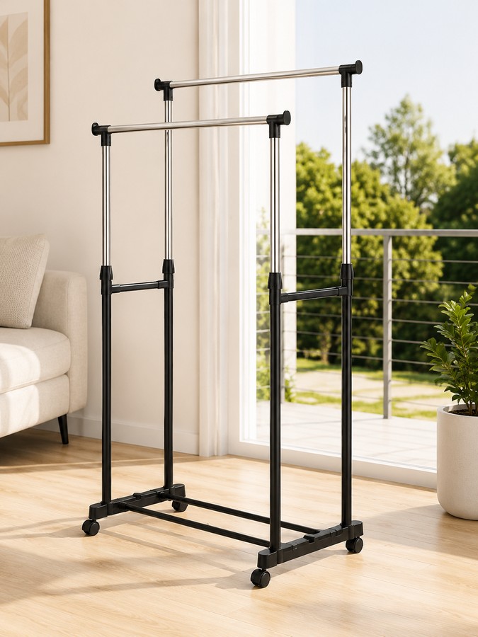 PENDERIE METAL 143X75X33 CM NOIR