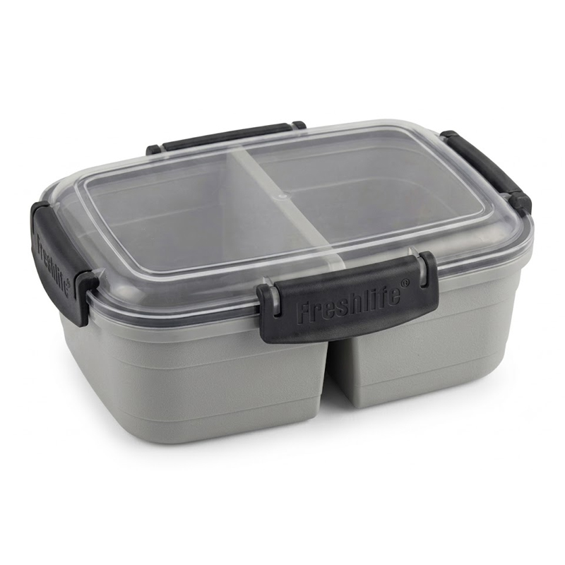 LUNCH BOX 2 COMPARTIMENTS 1100 ML COULEUR GRIS